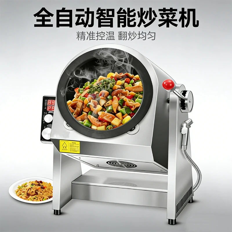 

Коммерческая электрическая газовая интеллектуальная автоматическая кухонная машина для приготовления пищи, робот-повар для столовых: жареный рис, жареная лапша