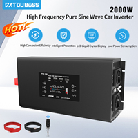 DATOUBOSS DN03 12V 24V Portable Car Inverter Rated Power 2000W Peak Power 4000W High Frequency Pure Sine Wave Inverter For RV