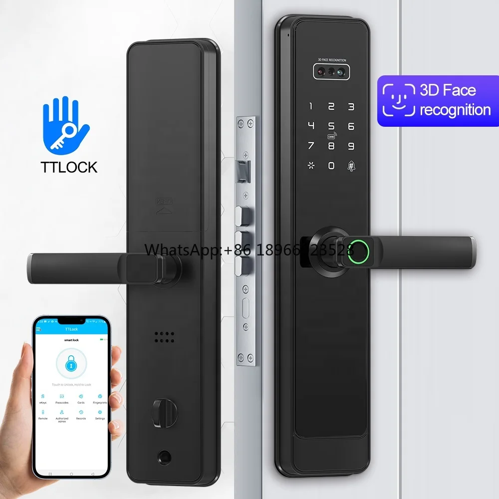 

Ttlock 3d Camera Face Smart Lock Fingerprint Digital Locker App Deadbolt Door Locks Smart Cylinder Nfc Lock With Ttlock App