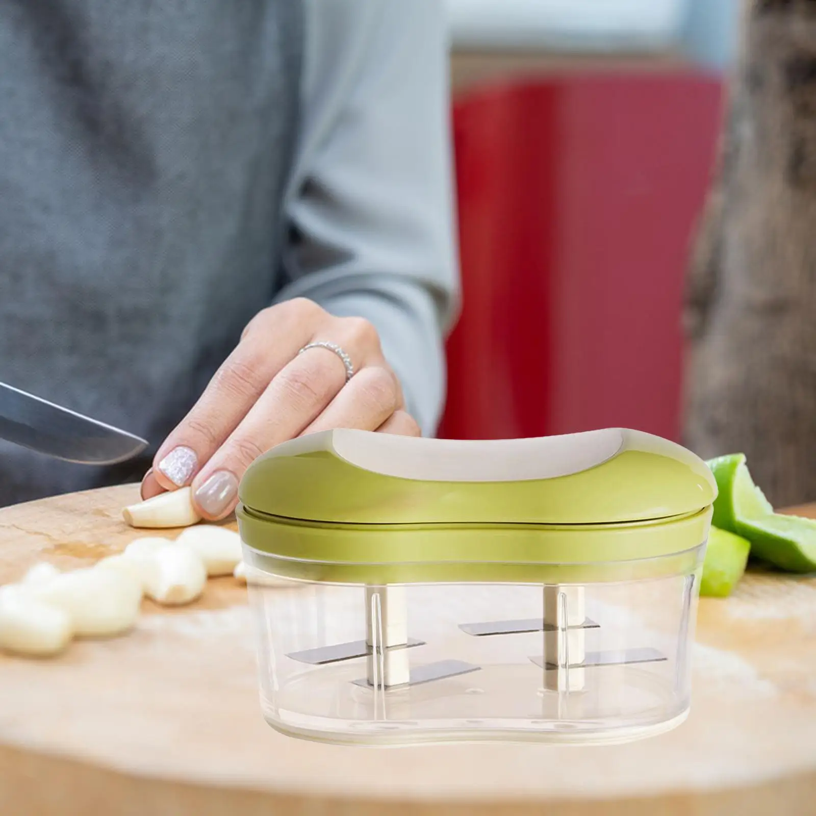 Coupe-légumes avec couvercle, cuiseurs manuels portables, gadgets de cuisine, Gar1995