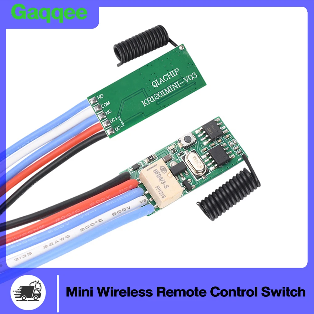 

Mini Wireless Remote Control Switch Module 433MHz Switch Controller Remote Firing System Wireless Remote Transmitter Module