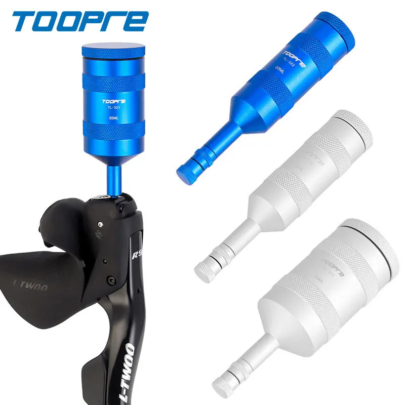 Toppre Mountain Road Bike Portable Disc Brake Bike Bleed Funnel Container Bottle M5 M7 Connector Case Oil Tool