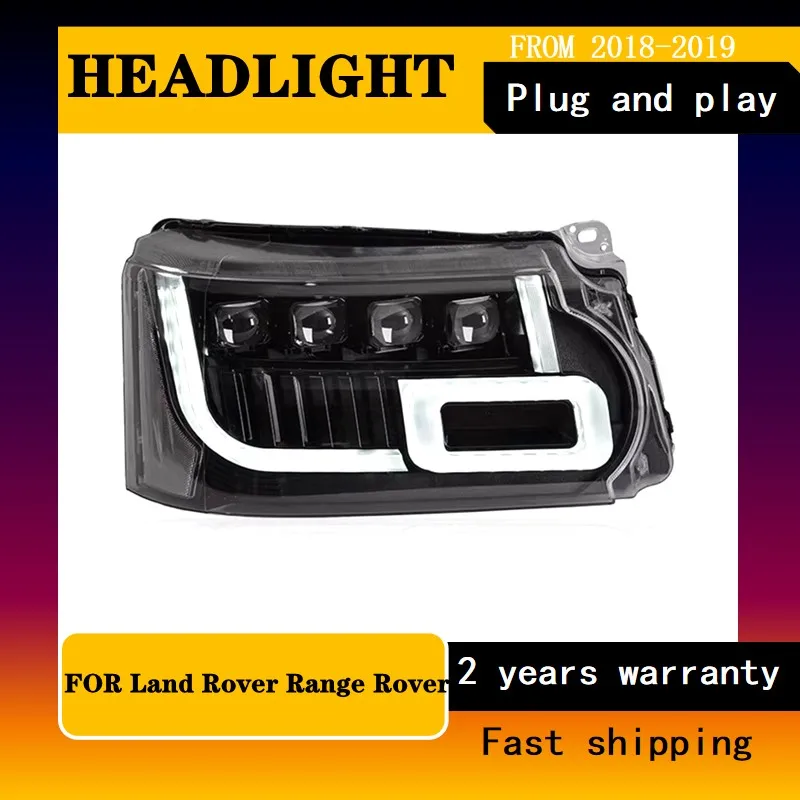 

Car Styling for Land Rover Range Rover Head Lamp 2010-2013 Range Rover Head Lights DRL Turn Signal High Beam Projector Lens