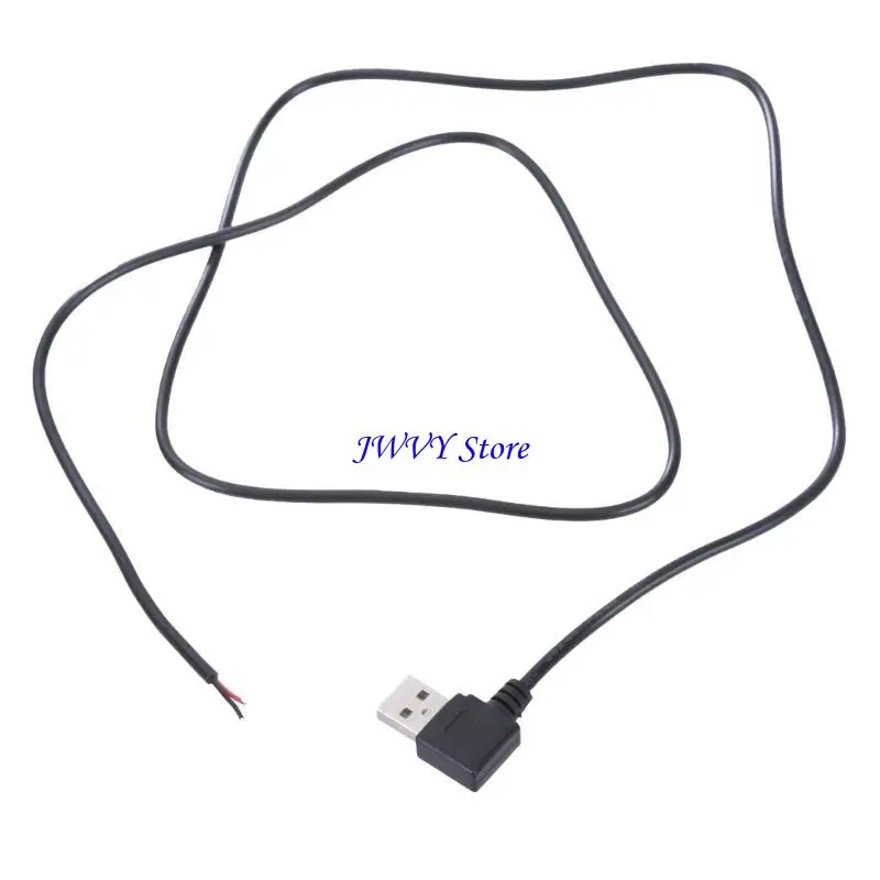573A 5V Charging Cord Extension Wire for LED Light Fan Driving Recorder Power Supply Cable 2Pin Bare Wire 22AWG USB Male