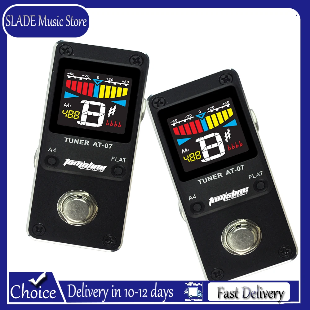 

AROMA AT-07 Electric Guitar Tuner Pedal/Chromatic Tuner/True Bypass /with Color Display/for Electric Guitar/Bass Accessories ﻿