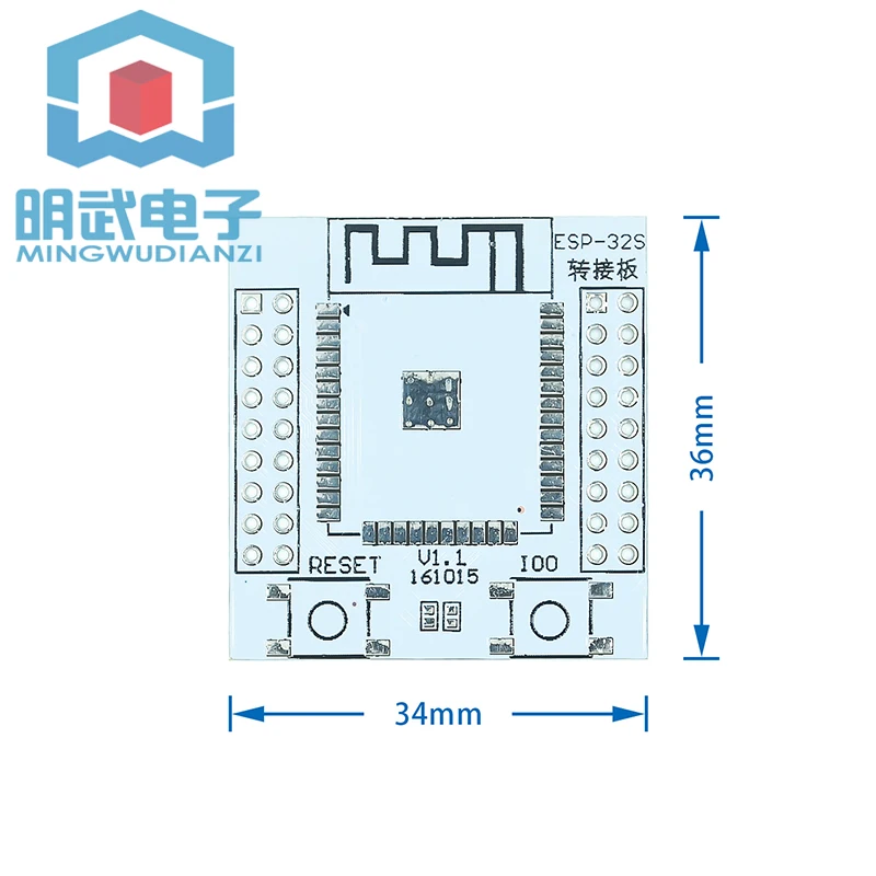 لتقوم بها بنفسك ESP-32S مطابقة لوح مهايئ ESP8266 المنفذ التسلسلي WIFI وحدة لوح تمديد
