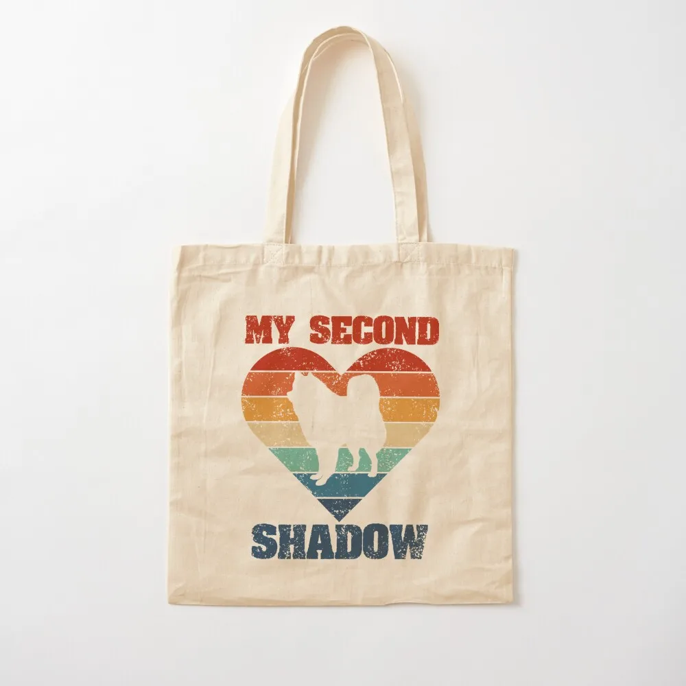 My Second Shadow-Bolso de lona Eurasier para mujer, bolsa de lona, personalizada, universidad, 2025