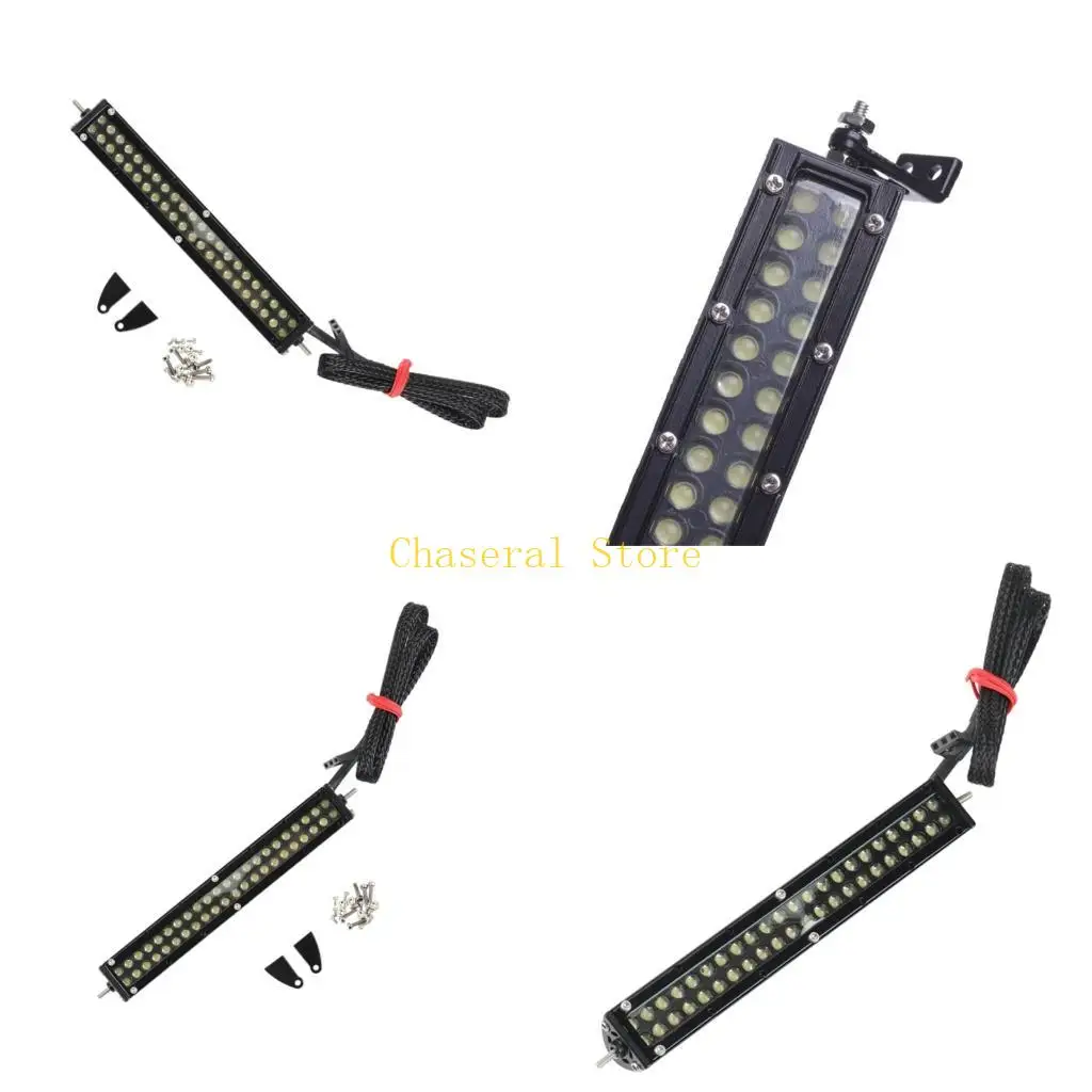 E7CE 44 LED Light Bar Roof Lamp with L Bracket For 1/10 Remote Control Crawlers Car Modification Kits Upgraded Accessory