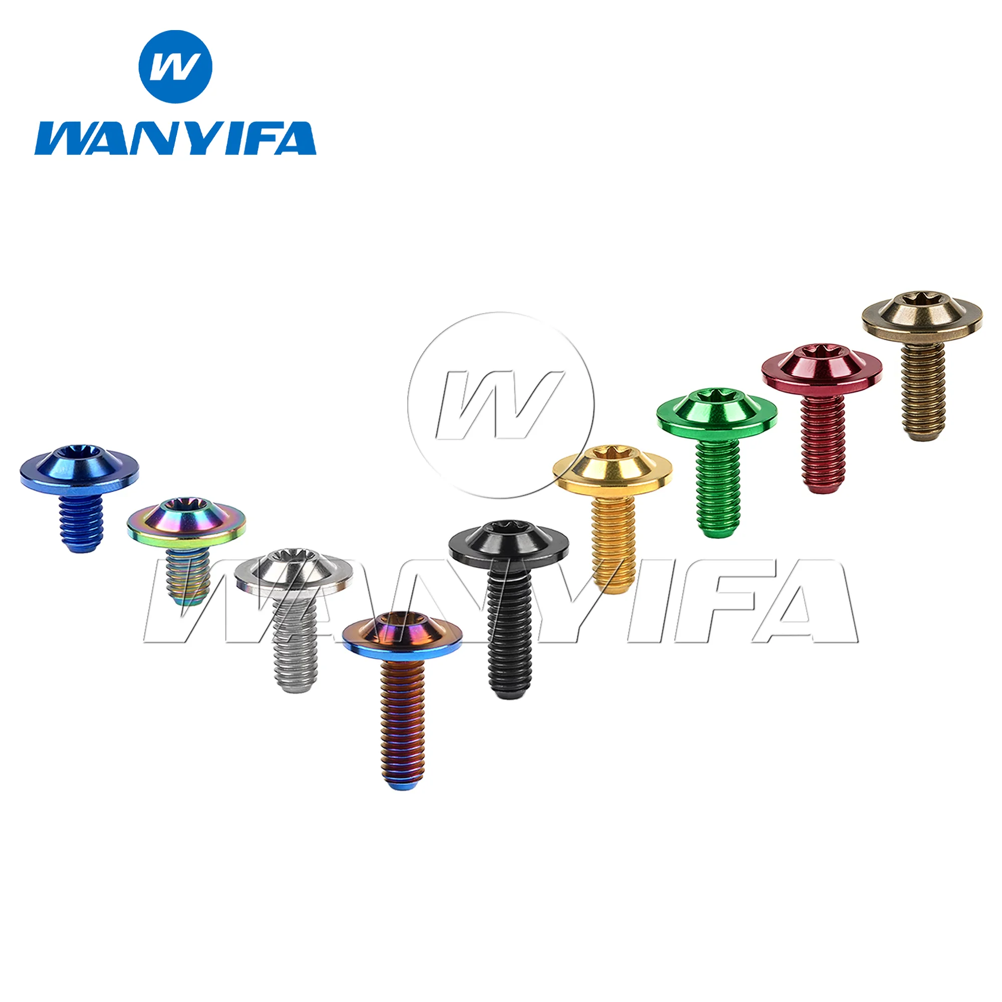 Wanyifa Titanschraube M6X10 15 20 mm T30 Torx-Kopfschraube für Motorradbefestigung