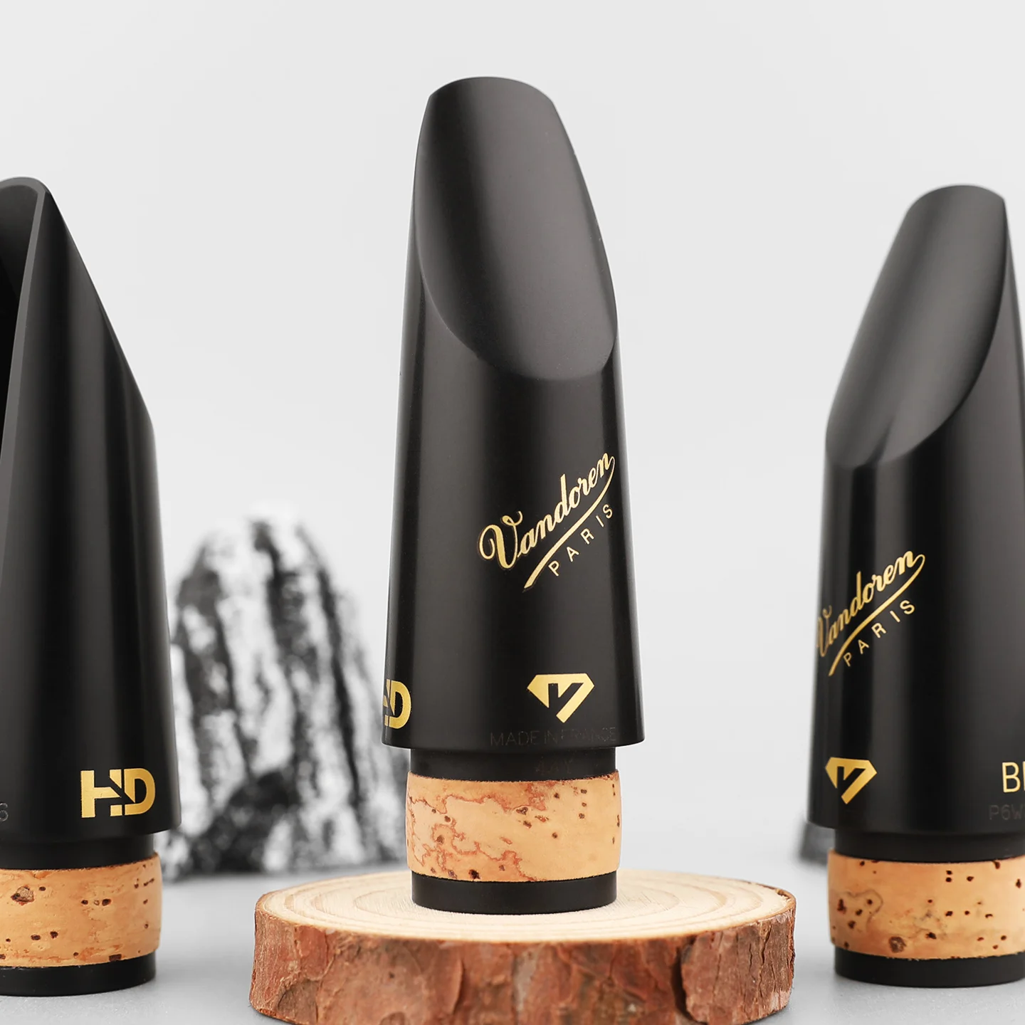 France Vandoren Clarinet Bb Hard Rubber Mouthpieces 13 Black Diamond BD4 BD5 BD6 BD7 High Density Ebonite Clarinet Mouthpiece HD
