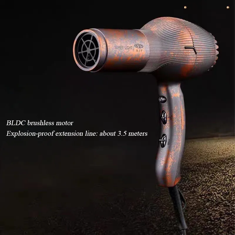 Soplador de iones negativos de alta potencia, secador de pelo de secado rápido de aire frío y caliente, secador de pelo ajustable de seis velocidades para el hogar