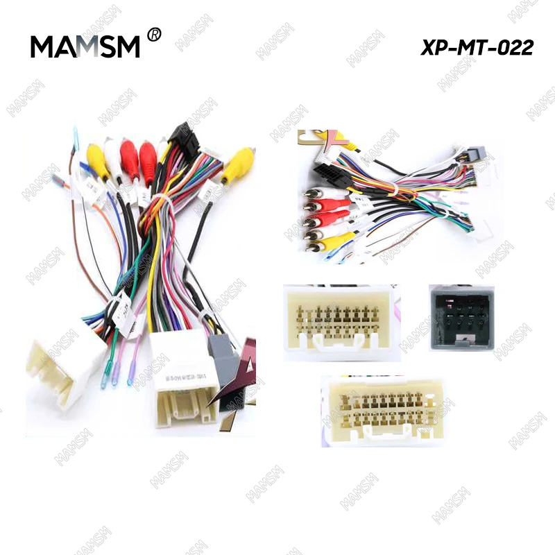 MAMSM 16 pin Car Wiring Harness Adapter Canbus Box Decoder For Mitsubishi Outlander PAJERO V73 V68 ASX Audio RP5-MT-001/101