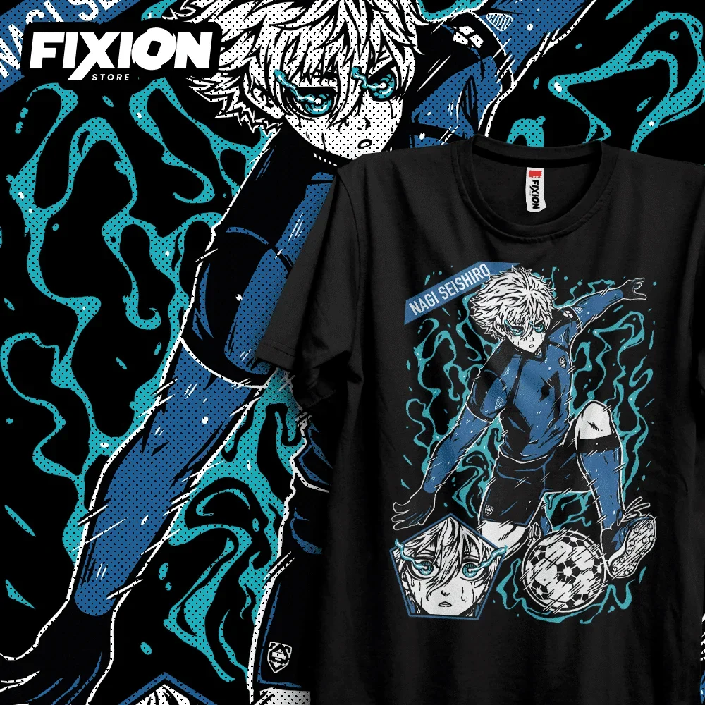 Manga T-shirt Blue Lock Nagi – N/Febrero 2023 (negra) Anime Tee