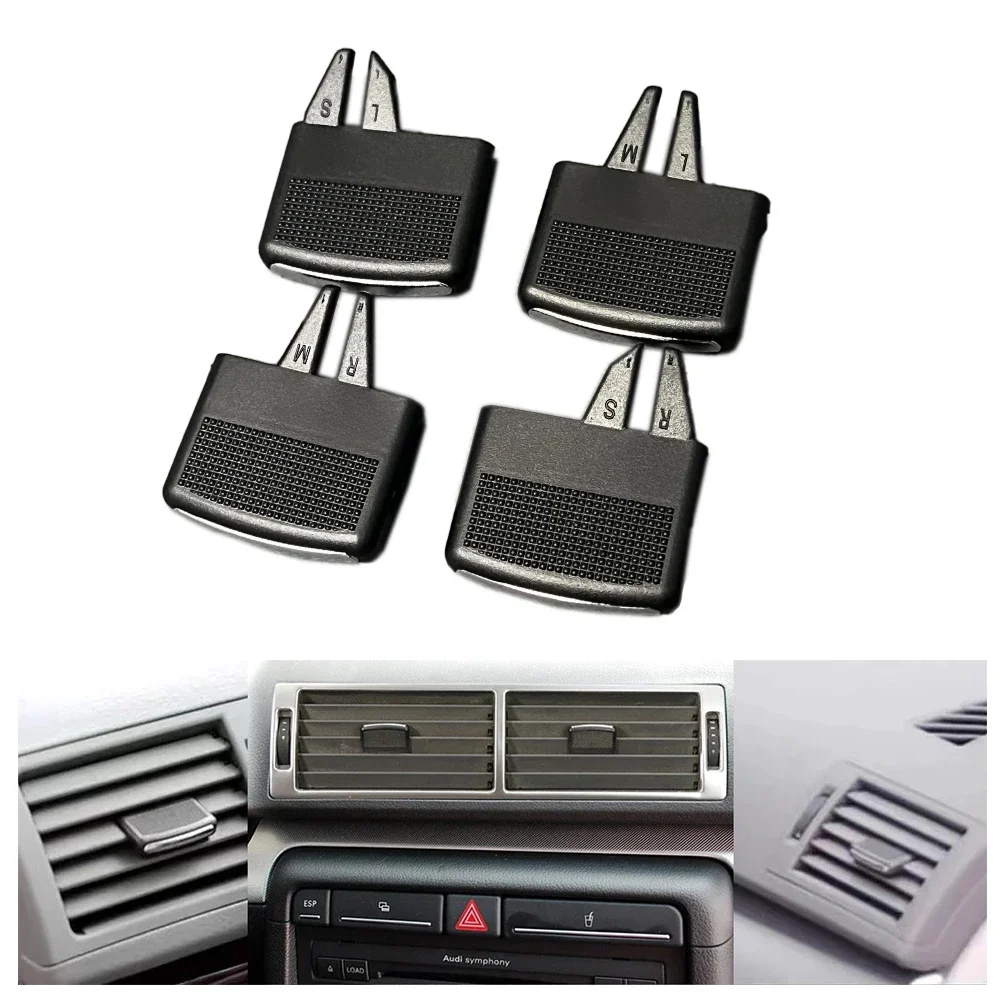 

Car Front Dashboard AC Air Vent Grill Pick Clip Trim for Audi A4 B6 B7 Avant S4 RS4 8E Quattro 2002-2008 8E0820901F 8E0820951H