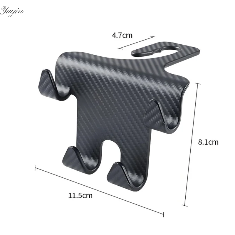 

[CR]1/2Pcs Car Seat Headrest Hook Hanger Storage Organizer Universal For Handbag Purse Coat Fit Universal Vehicle