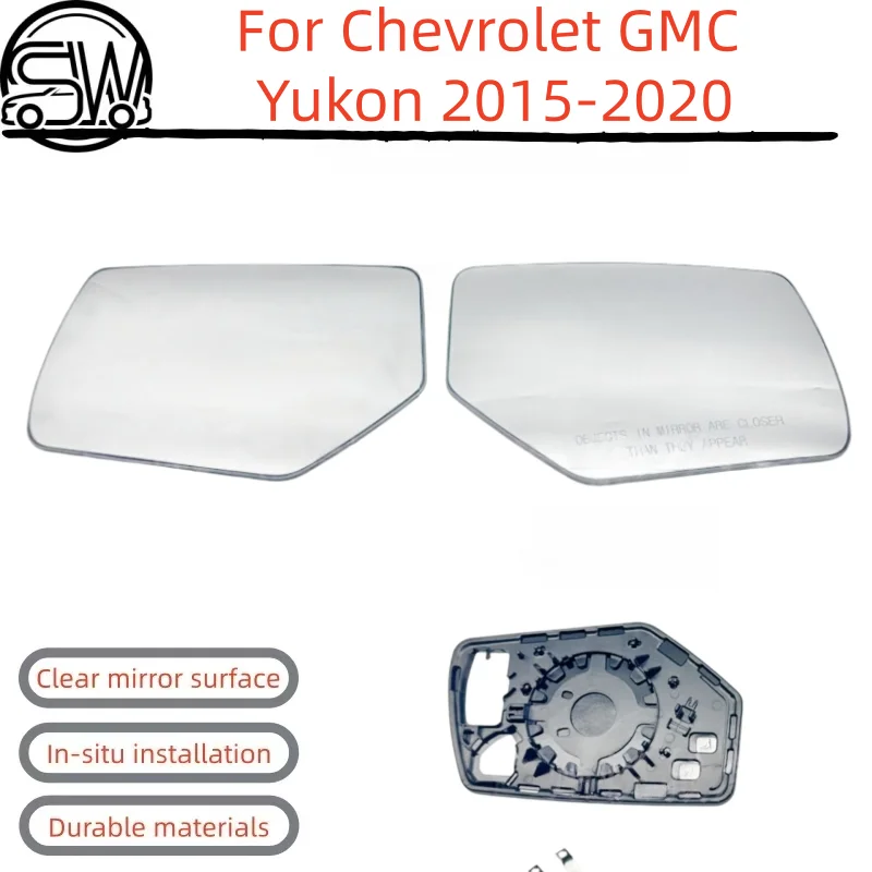 For Chevrolet GMC Yukon 2015-2020 Cadillac Escalade Rearview Mirror Lens Heating.