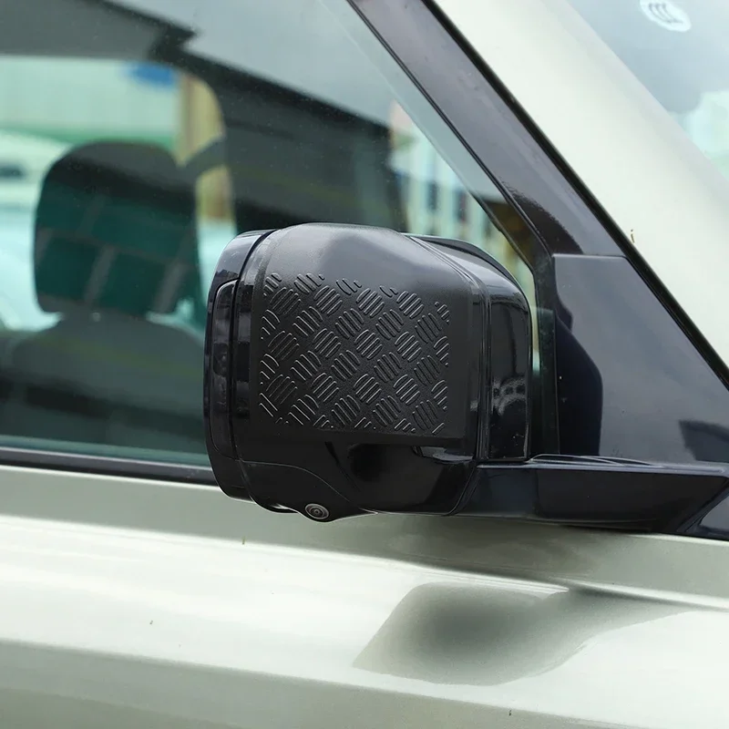 For Land Rover Defender 90 110 130 2020-2024 ABS Black Car Rearview Mirror Protective Case Sticker Car Decoration Accessories