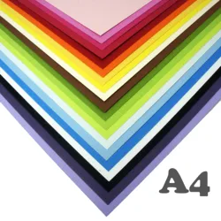 A4 Textured Cardstock 216gsm PK75 Premium Coloured Paper Dye Based Cardboard For DIY Crafts, Card Making, Scrapbooking