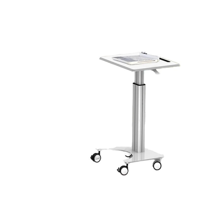 

Pneumatic Spring Lift Mobile Laptop Workbench Standing Office Desk Conference Training Table 1000B Customizable