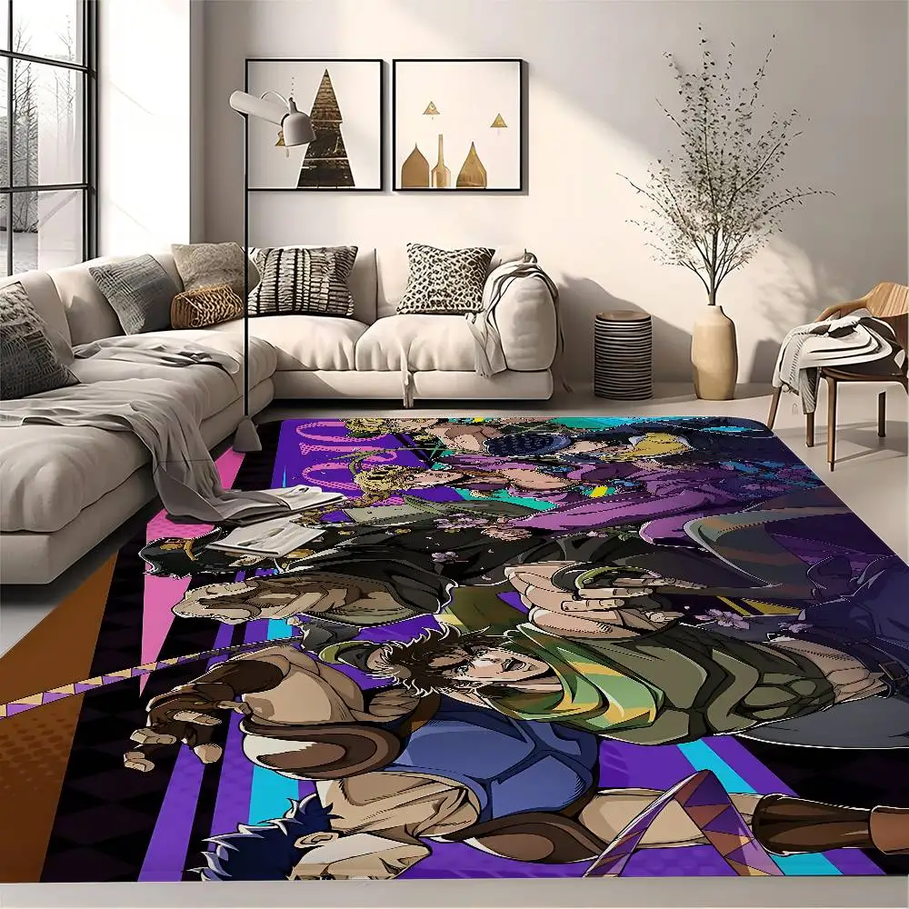 J-JoJo's Bizarre Adventure Bathroom Mat Kids Room Bedroom Decoration Balcony Anti-Slip Doormat Living Room Bedside Area Rugs