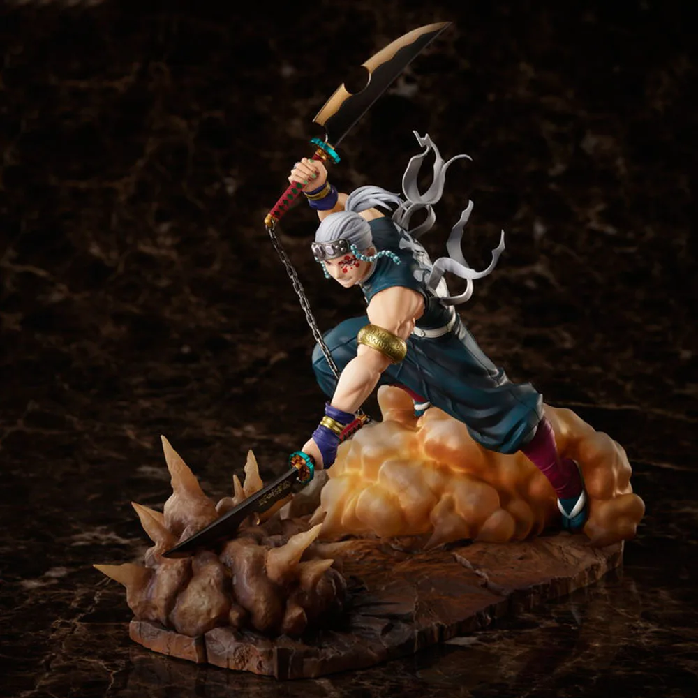 Demon Slayer Uzui Tengen Genuine Aniplex 20CM Anime Figures PVC Kimetsu No Yaiba Collection Model Action Figuine Birthday Toys