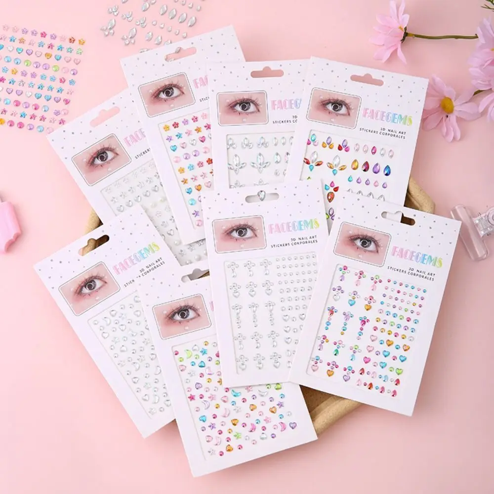 Body Makeup Face Jewelry Sticker Fashion DIY Holiday Party Gemstone Sticker Adhesive Nail Art Diamond