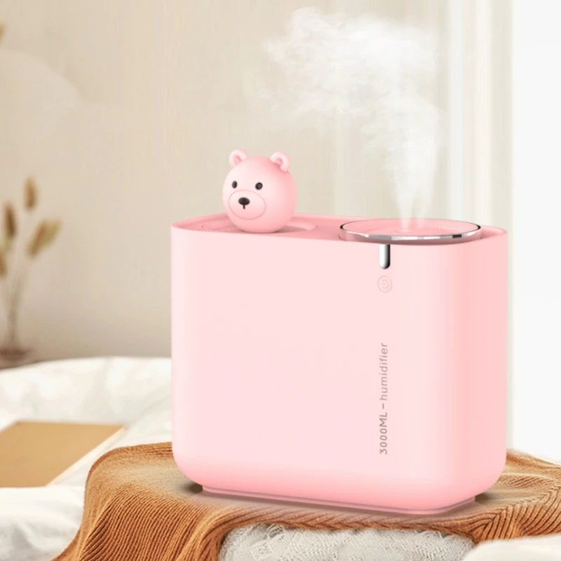 Ультразвуковой увлажнитель воздуха с двумя соплами, 3000 мл