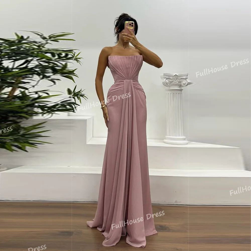 

Современное многоярусное плиссированное сексуальное вечернее платье без бретелек на заказ, вечернее платье длиной до пола со шнуровкой сзади и шлейфом, платья