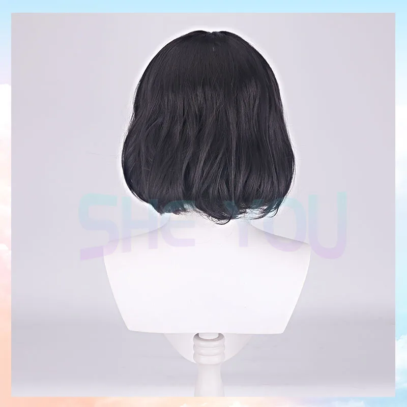 High Quality  Movie Severus Snape Black Synthetic Curly Hair Cosplay Wig Heat Resistance Fiber +WIG CAP