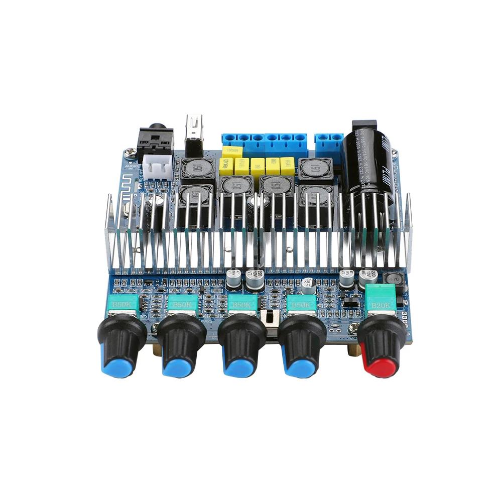

AIYIMA Upgraded TPA3116 Subwoofer Amplifier Audio Board 2.1 HiFi Amplificador USB DAC Bluetooth 5.0 Power Amplifiers 2x50W+100W