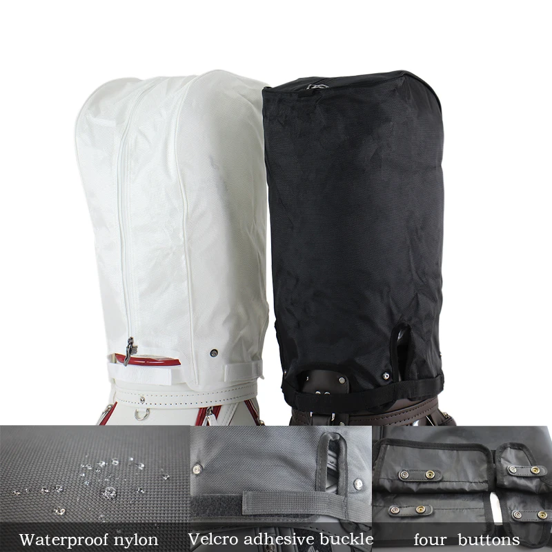 

Golf Accessories, Golf Bag Rain Proof Dust Cover, Golf bag cap, 1680D Waterproof nylon, Available in White/Black