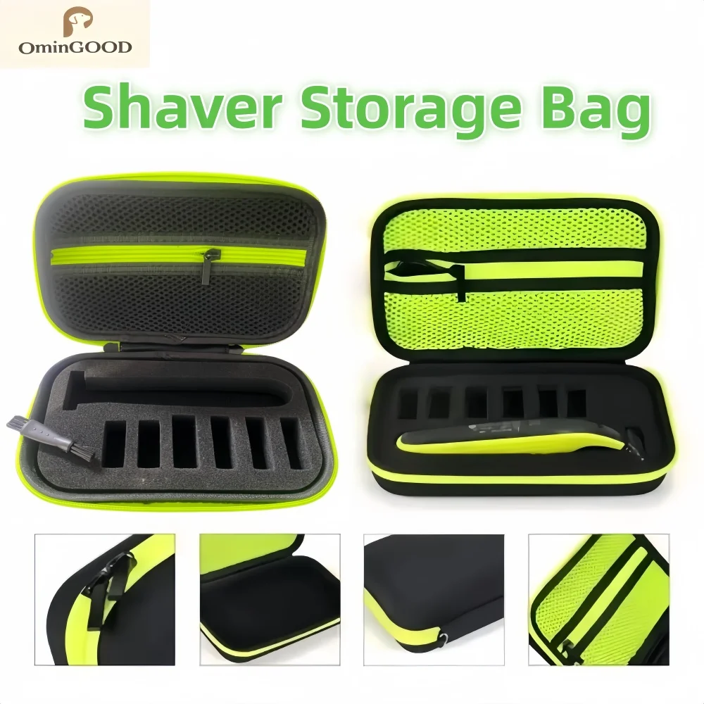 Estojo rígido de transporte em EVA para Philips OneBlade, barbeador elétrico masculino, à prova de choque, portátil, bolsa de armazenamento protetora para viagem