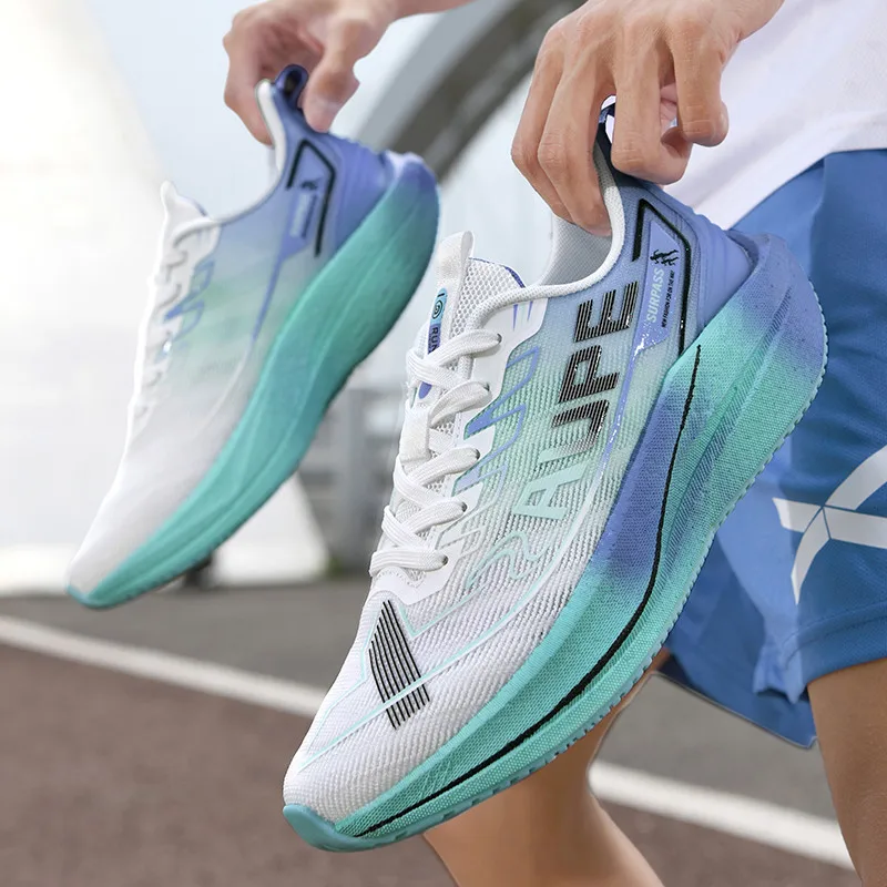 

Men's and Women's Running Shoes Breathable Non‑Slip Lightweight Jogging Shoes Anti‑Slip Wear‑Resistant Marathon Training Shoes