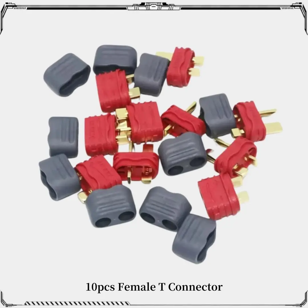 

10 шт., разъем Amass T Deans, вилка с крышкой, мужской и женский разъем Amass Deans с корпусом для радиоуправляемой батареи, игрушки для самолетов
