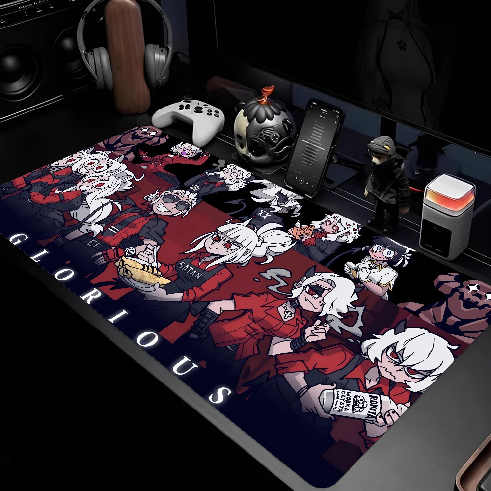 H-Helltaker Mousepad Mouse Mat Desk Mat With Pad Gaming Accessories Prime Gaming XXL Keyboard Pad Padding Mat