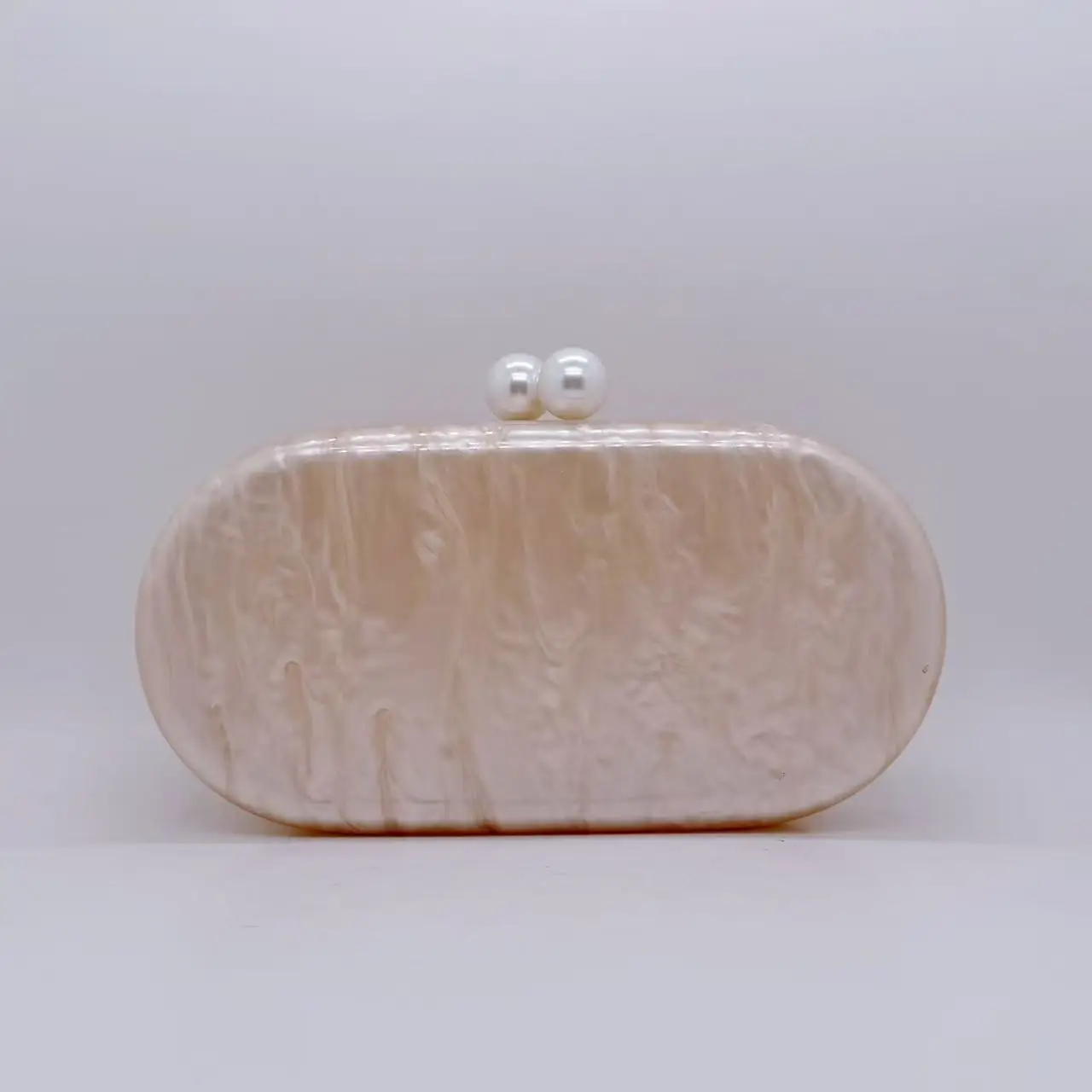 

Luxury Fashion Evening Beach Summer Bag Wedding Party Clutch Shoulder Bag Marble Oval Beige Irregular Shell Lady Women Handbag