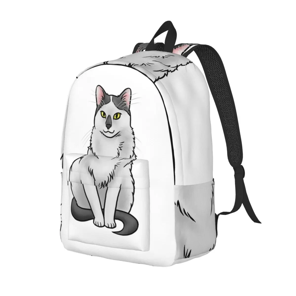

Cat - American Shorthair Student Backpack School Bag Hiking Travel Daypack for Boys Girls Fashion Bookbag Shoulder Bags