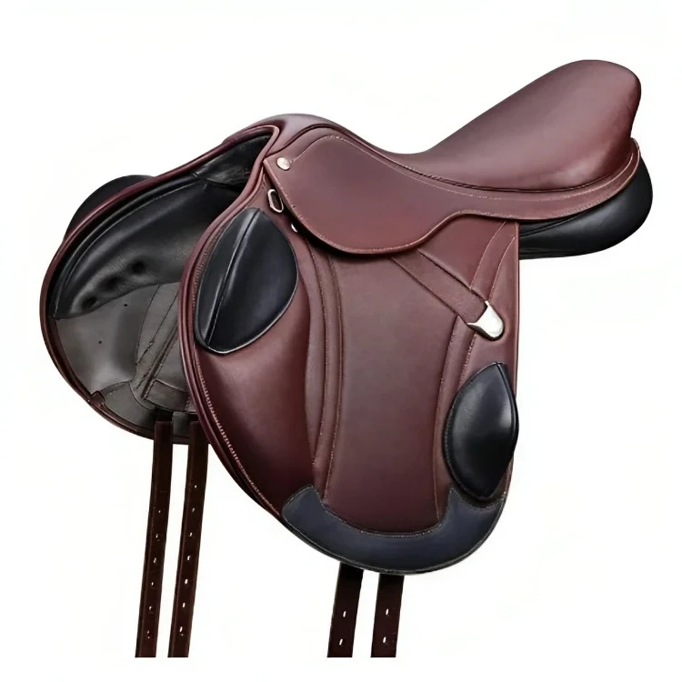 

New Arrival Customized Color Leather Jumping Horse Saddle Known As Horse Racing Saddle Synthetic Saddle