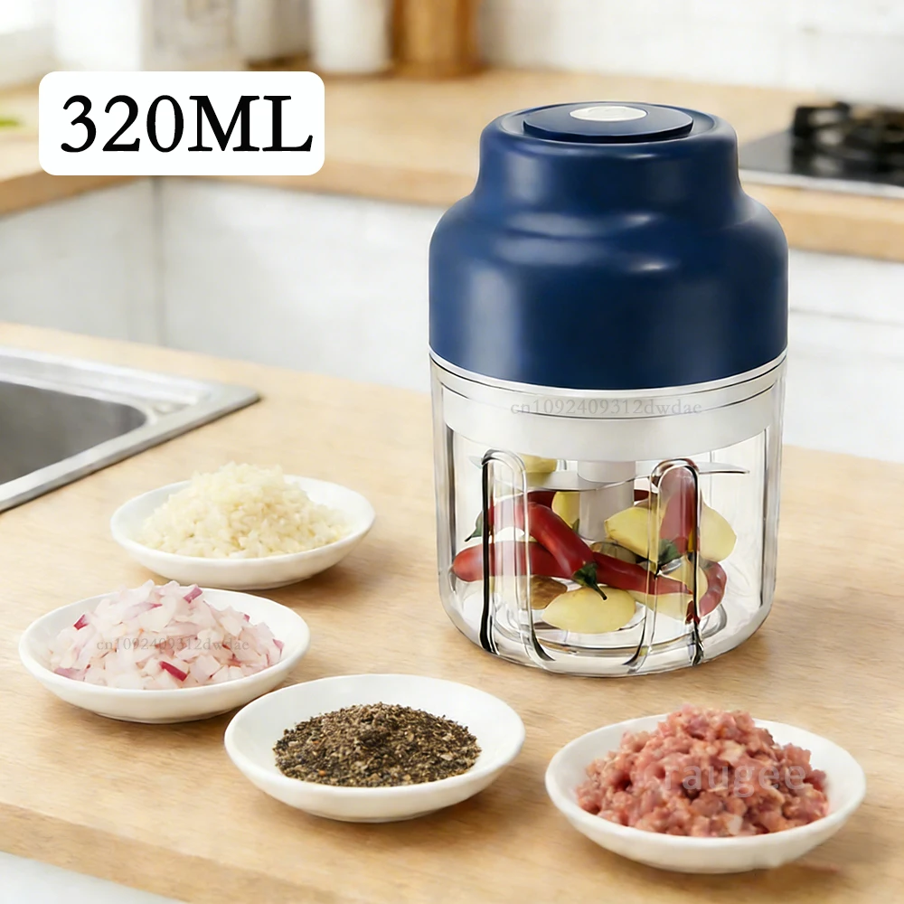 

Электрический измельчитель чеснока, лука, чили, USB перезаряжаемый измельчитель овощей и мяса, портативный кухонный измельчитель чеснока, пищевые миксеры