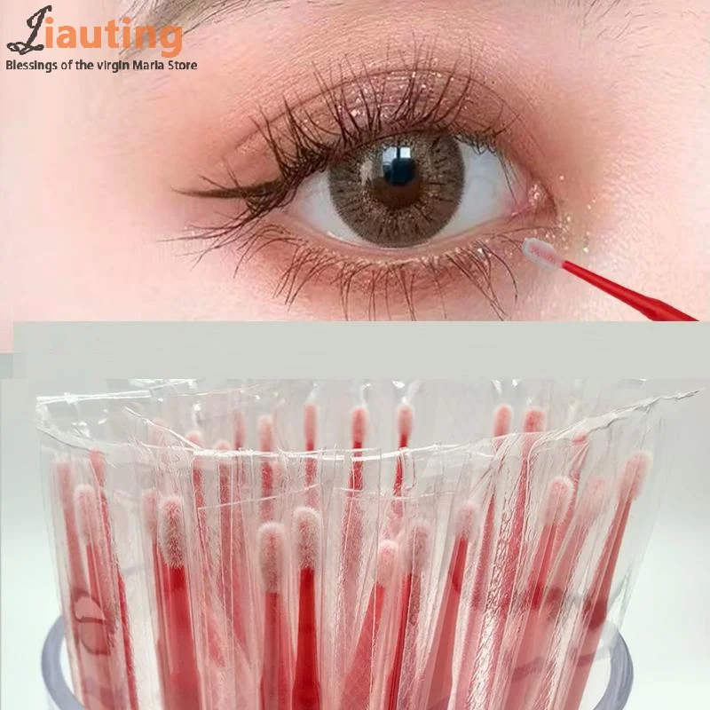 50/100 Pcs Micro Pennello Usa E Getta Lash Rimozione Tampone Microbrush Mascara Bacchette Applicatore Estensione Delle Ciglia Pennelli Per Trucco Strumenti