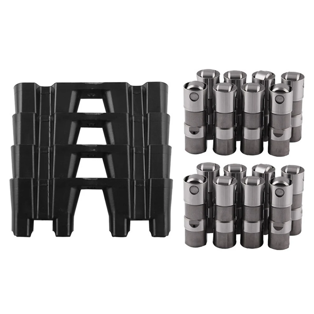 16Pcs Performance Hydraulic Roller Lifters & 4 Guides 12499225 HL124 LS7 LS2 16 GM Accessories