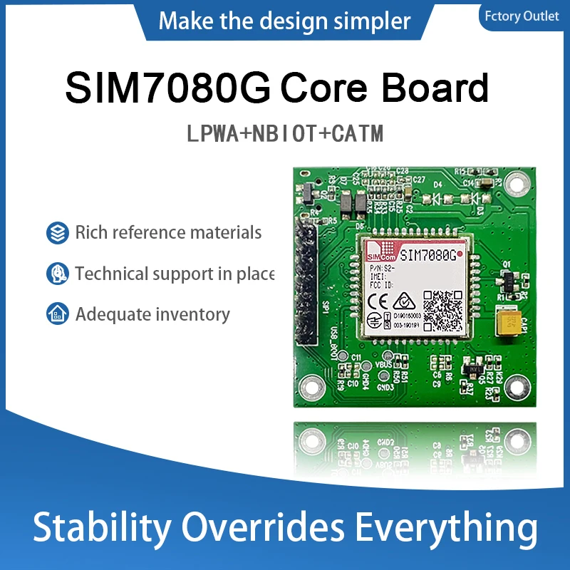 Free Ship SIMcom SIM7080G Core Board SIM7080G Development Board LPWA+NBIOT+CATM SIM7080G TTL Serial Port,with GPS 1pcs