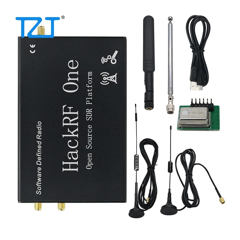 

TZT HackRF One R9 1 МГц-6 ГГц программно определяемая радиоплатформа V2.0.0 GPS симулятор с четырьмя антеннами