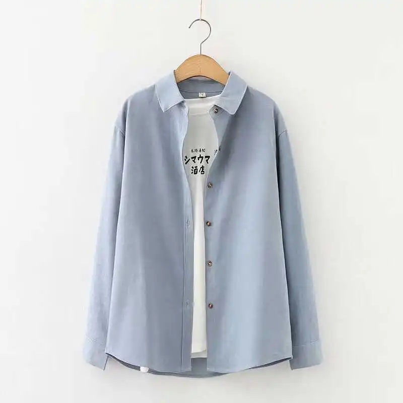 

Женская вельветовая рубашка с длинным рукавом, весна-осень, новый корейский дизайн, универсальная, из качественной ткани, прямого кроя