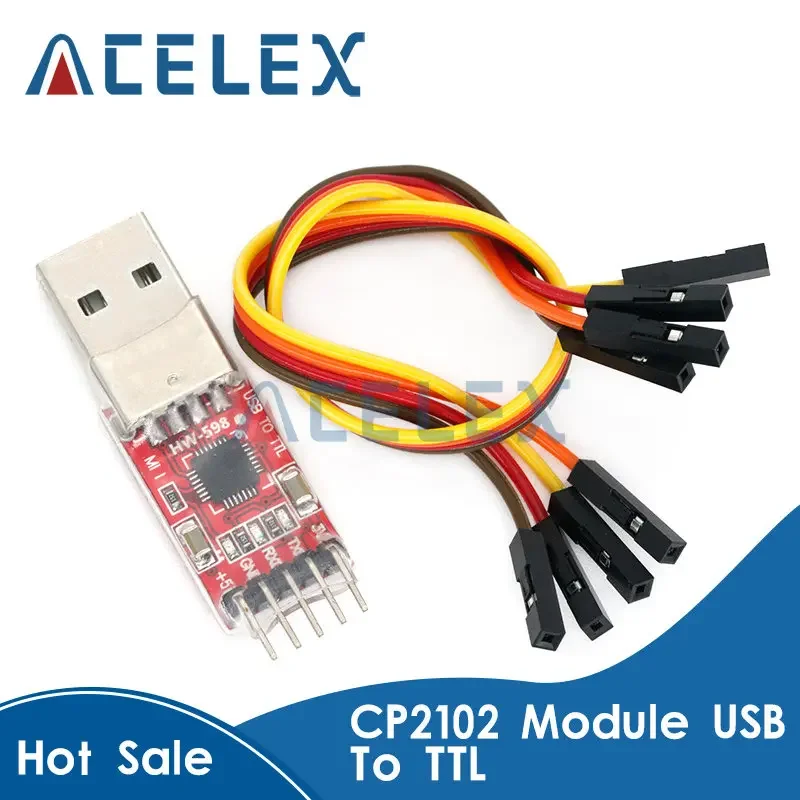 1pcs CP2102 module USB to TTL serial UART STC download cable PL2303 Super Brush line upgrade