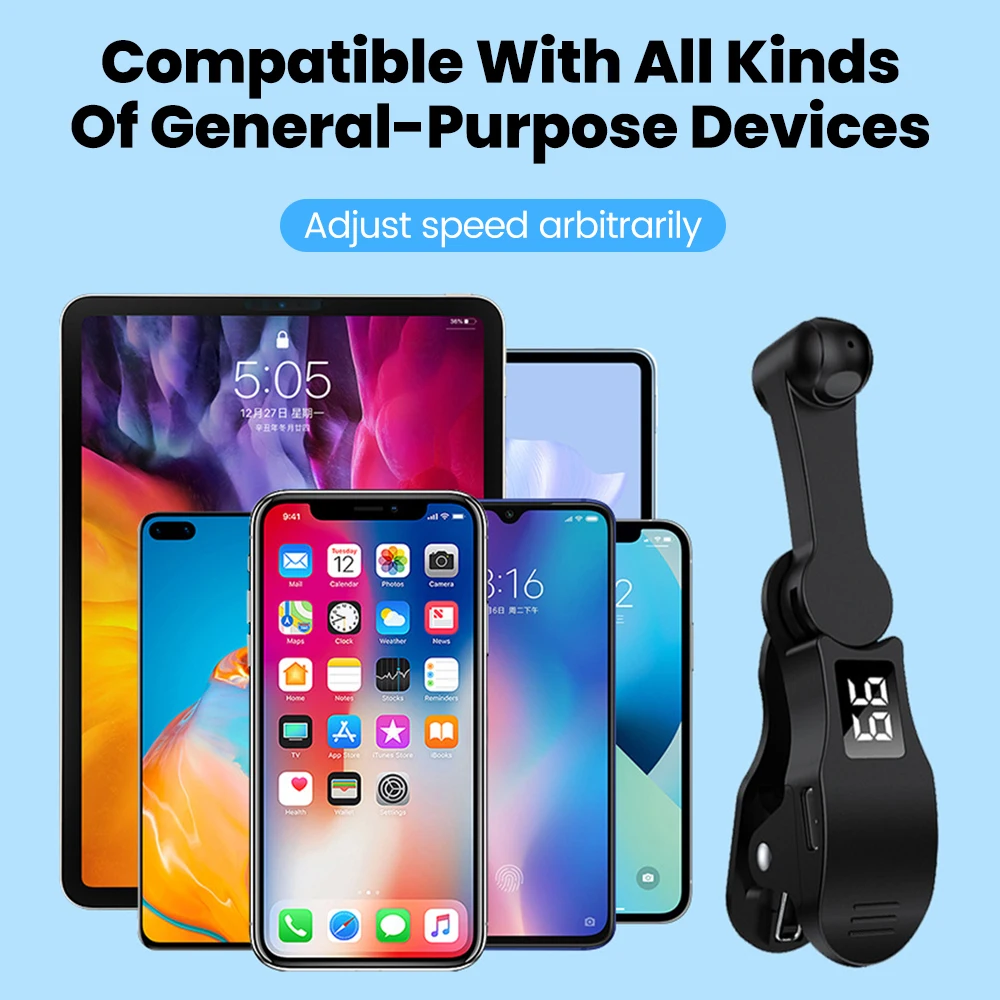 Auto Screen Clicker Mini Simulated Finger Phone Clicking Clicker Clip-on Video Live Liker Game Screen Touch Device For Tik Tok