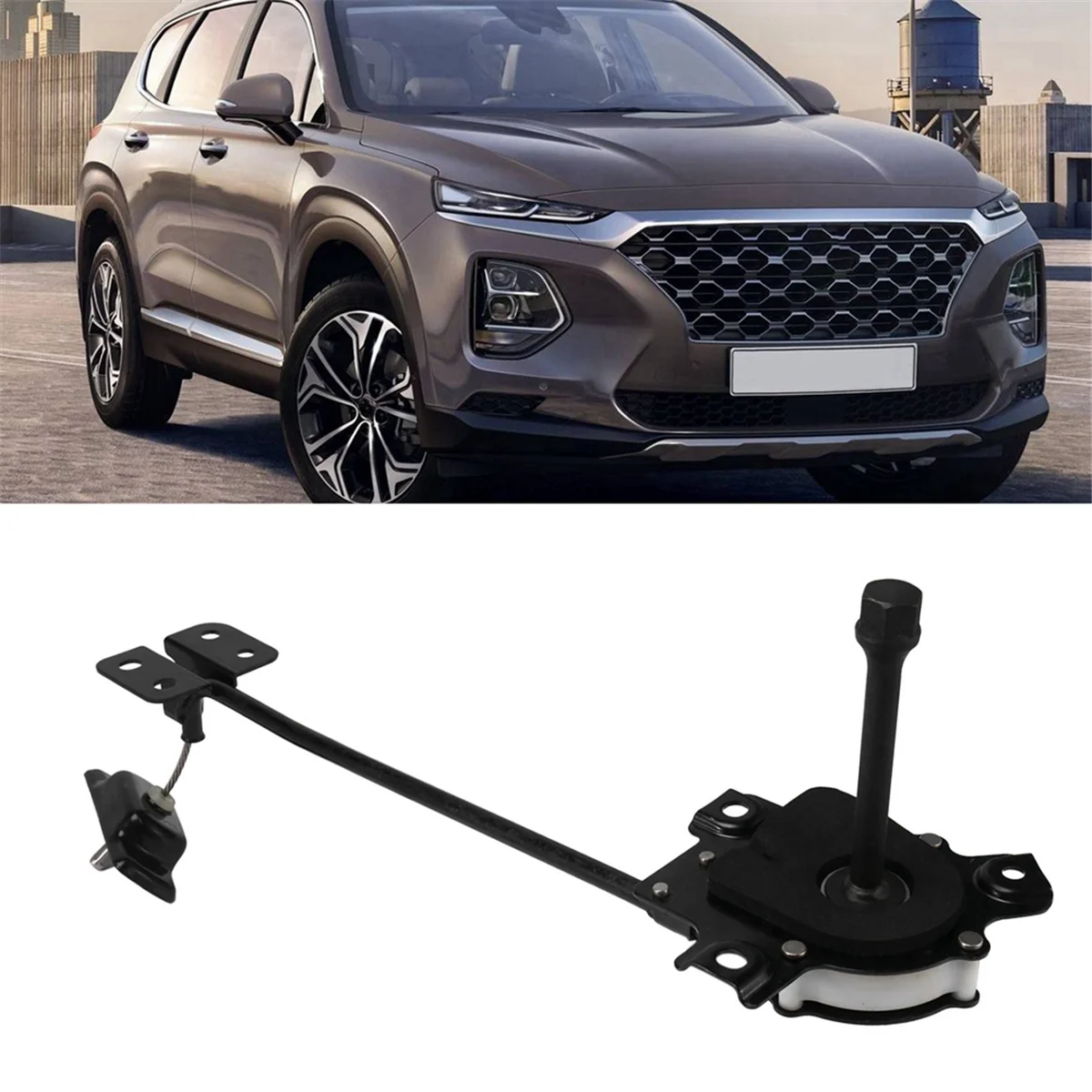 Conjunto de soporte de neumático de repuesto trasero para Hyundai Santa Fe, 62800-B8000