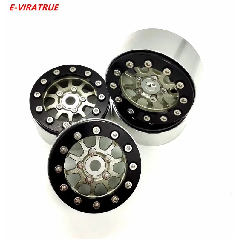 

E-VIRATRUE 1.9''Aluminum Wheel For SCX10&TRX4&TRX6 4pcs