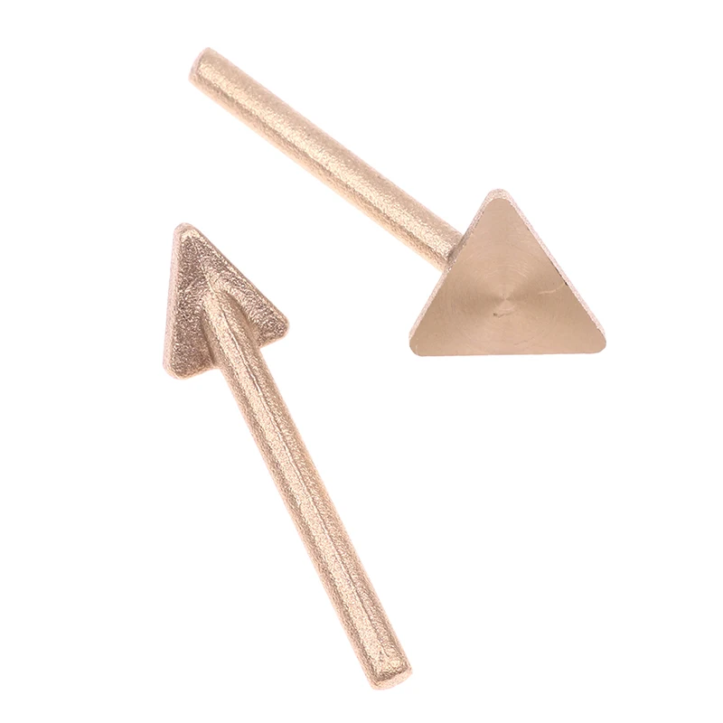 

1 Pcs Plastic repair triangular copper smoothing head triangular soldering iron copper head leather raft repair wrinkle ironing