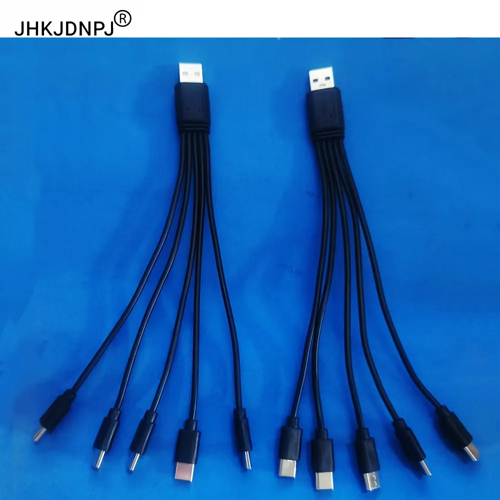 2PCS 5 Ports Type-C Charging cable USB2.0 Type-A To 5x Type-C Male Charging cable
